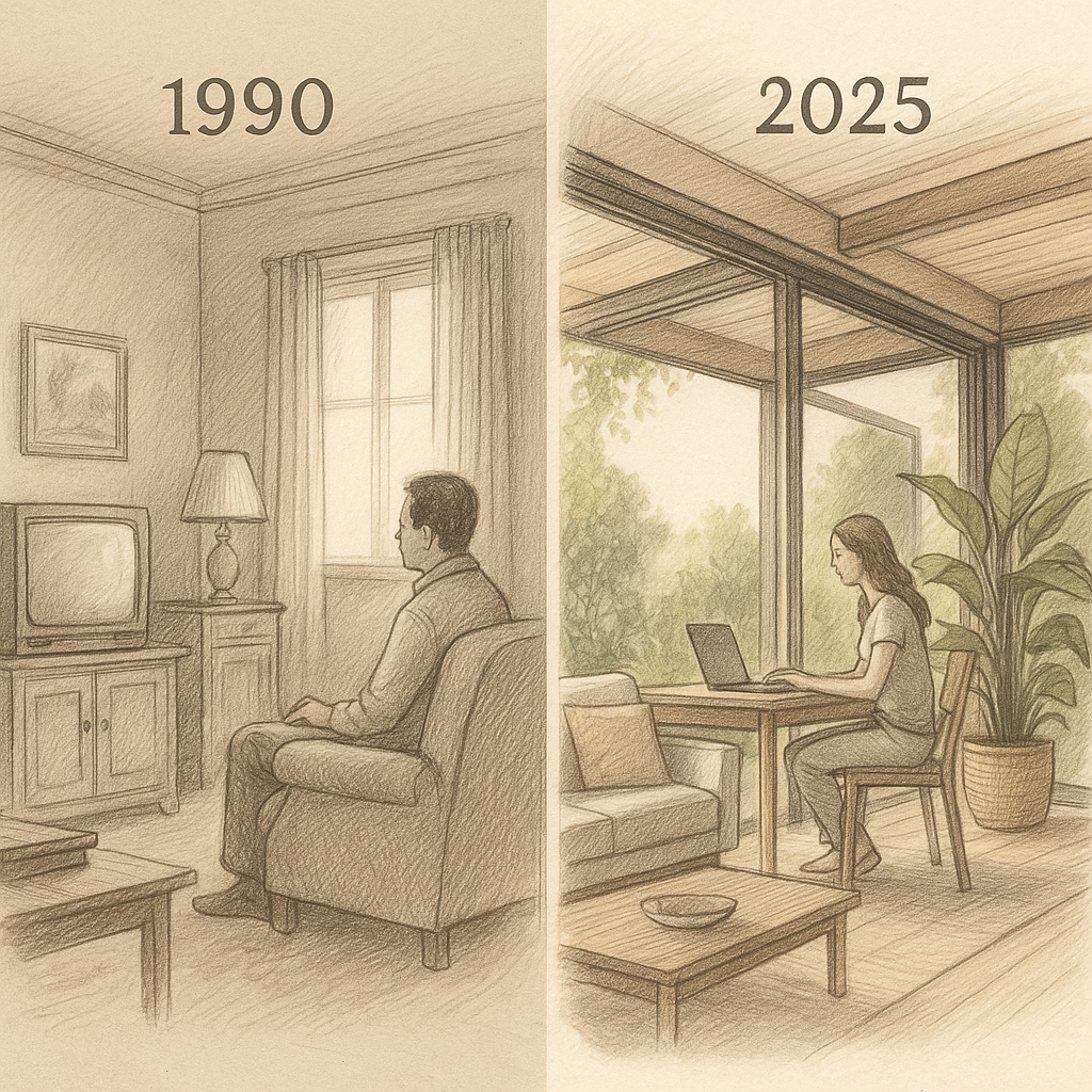 Pourquoi nous ne vivons plus dans nos maisons comme en 1990 ?