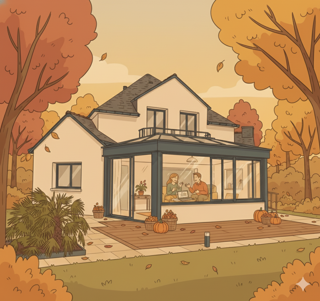 Pergola/Extension : Pourquoi préparer son projet en automne en Isère/Savoie ?