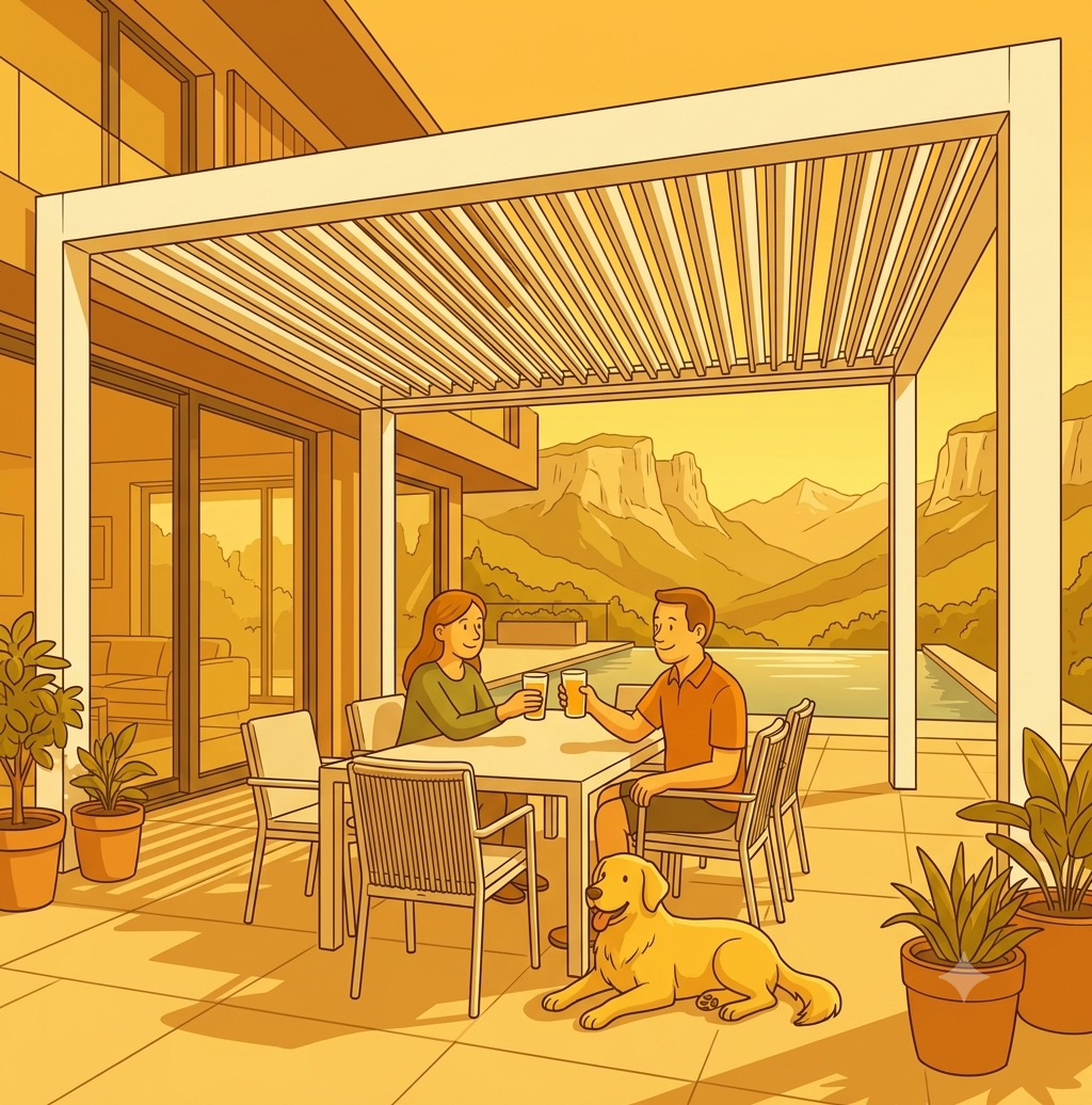 Canicule à Aix-les-Bains et Chambéry : pourquoi la Pergola est devenue le nouvel investissement immobilier rentable