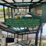 Extension habitat avec isolation optimale hiver comme été pour être confortable dans sa nouvelle pièce de vie