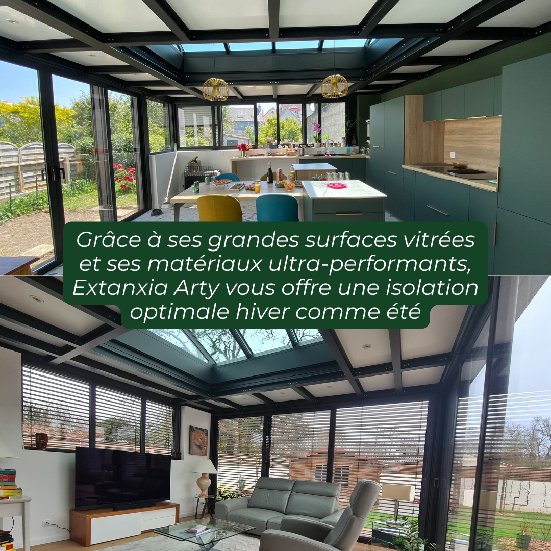 Extension habitat avec isolation optimale hiver comme été pour être confortable dans sa nouvelle pièce de vie