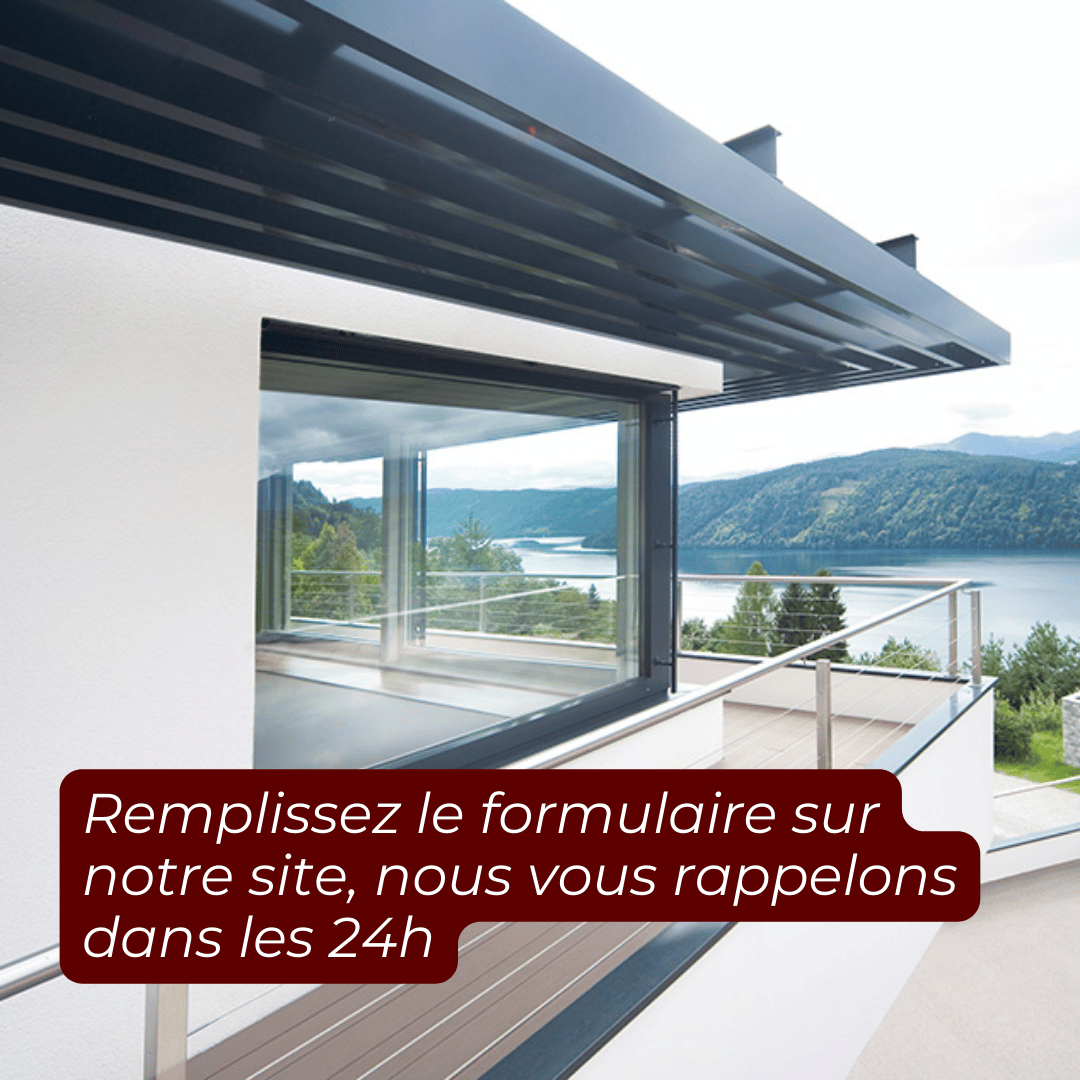 Fenêtre Internorm avec vue lac
