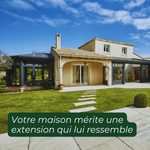 Maison ancienne avec veranda moderne pour valoriser son patrimoine