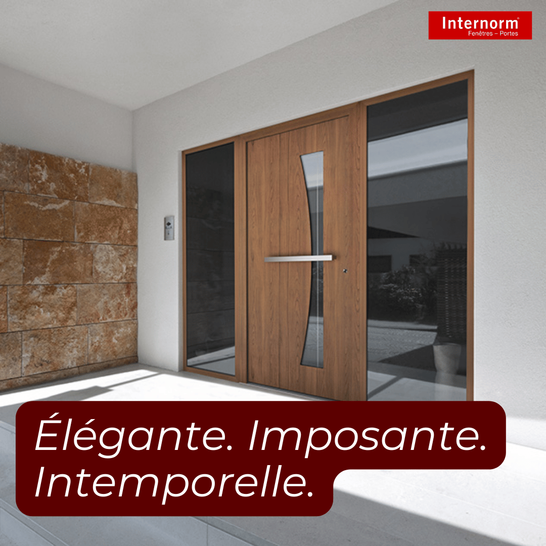 porte d'entrée en aluminium Internorm