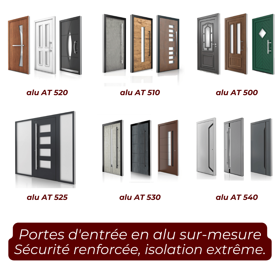 porte d'entrée en aluminium Internorm